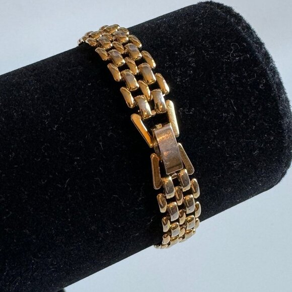 Panther Link Gold tone Bracelet - Picture 2 of 3
